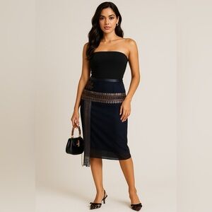 Vintage Fendi Beaded Skirt. European Size 40 - American 4. See measurements.